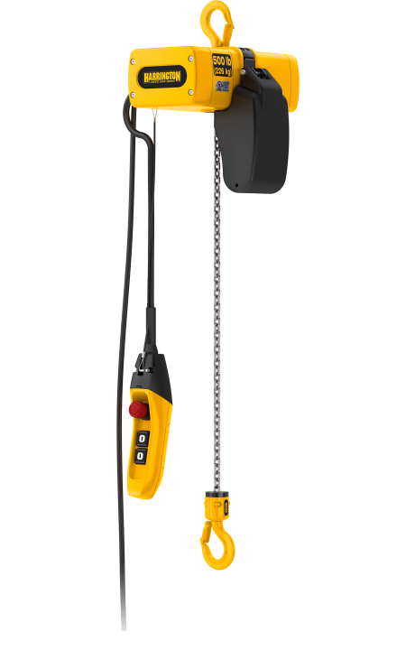 1/2 ton Electric Chain Hoist - Harrington SEM - Single Speed 115/230v Single Phase