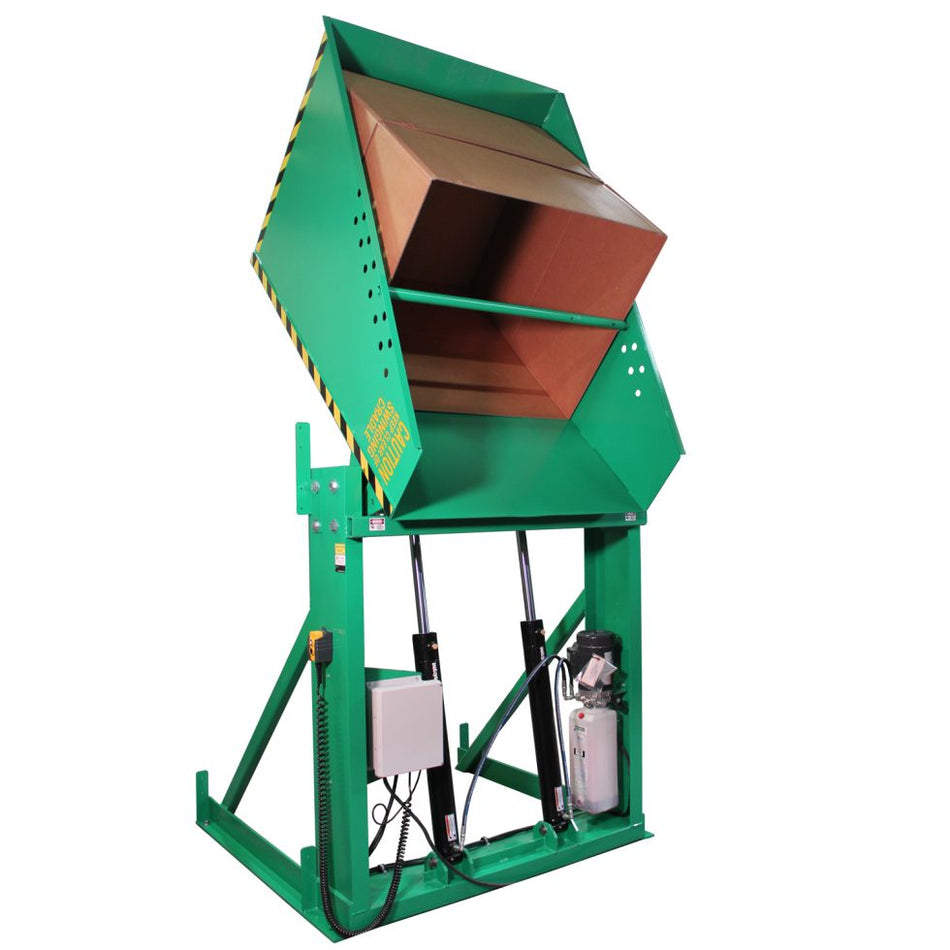 Box Dumper - 6000 lbs - 51"x48" Chute - Ultra-Heavy Duty - Valley Craft