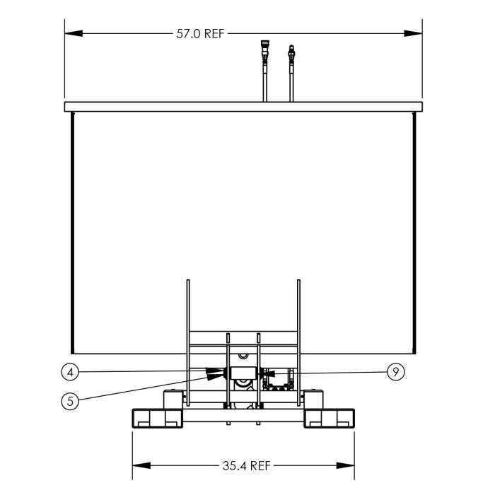 Powered Self-Dumping Hopper Forklift Attachment - 2 Cubic Yard - Steel - Ultra-Heavy Duty - Valley Craft