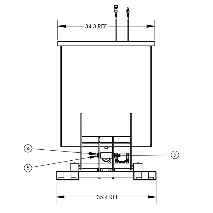 Powered Self-Dumping Hopper Forklift Attachment - 1 Cubic Yard - Steel - Ultra-Heavy Duty - Valley Craft