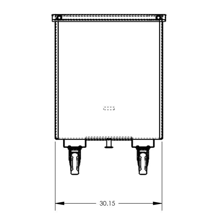 Mobile Hopper - 1 Cubic Yard - Forkliftable - Steel - Ultra-Heavy Duty - Valley Craft