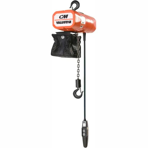 2 ton Electric Chain Hoist - CM Valustar - Single Speed - 230/460v|3 Phase