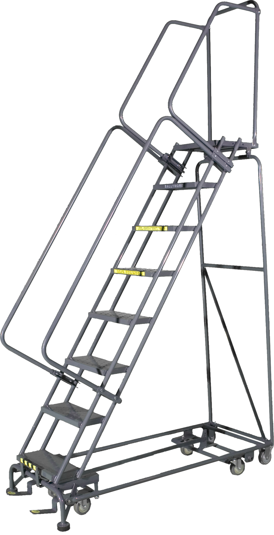 Rolling Ladder - All Direction - 8 Step, Handrails - Ballymore