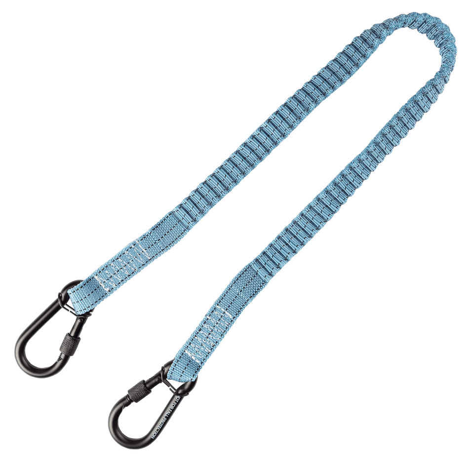 15 lb Tool Tether w/ Dual Steel Screw Gate Carabiners