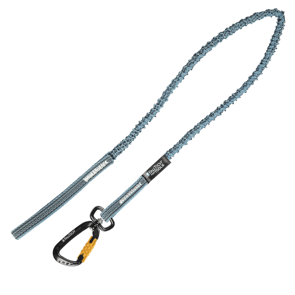 5 lb Premium Tool Tether w/ Choke-on Web Loop & Aluminum Swivel Carabiner