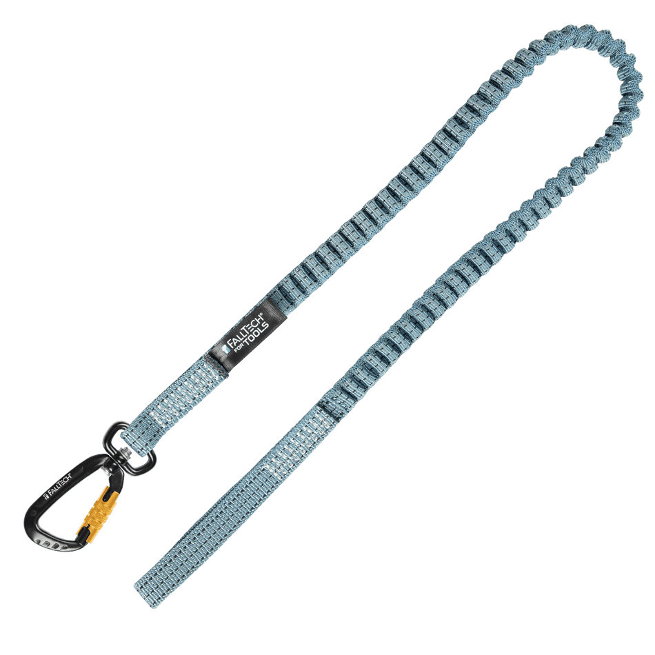 15 lb Premium Tool Tether w/ Choke-on Web Loop & Aluminum Swivel Carabiner