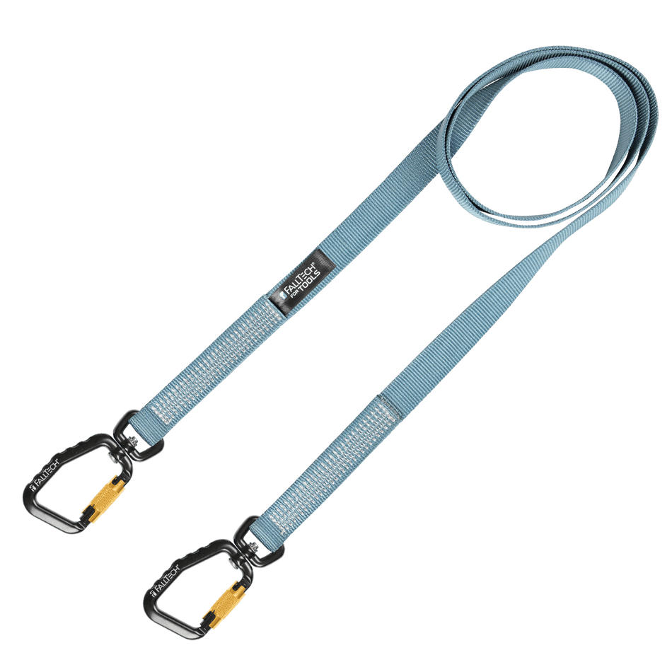 40 lb Premium Tool Tether w/ Non-stretch Web & Dual Swivel Aluminum Carabiners