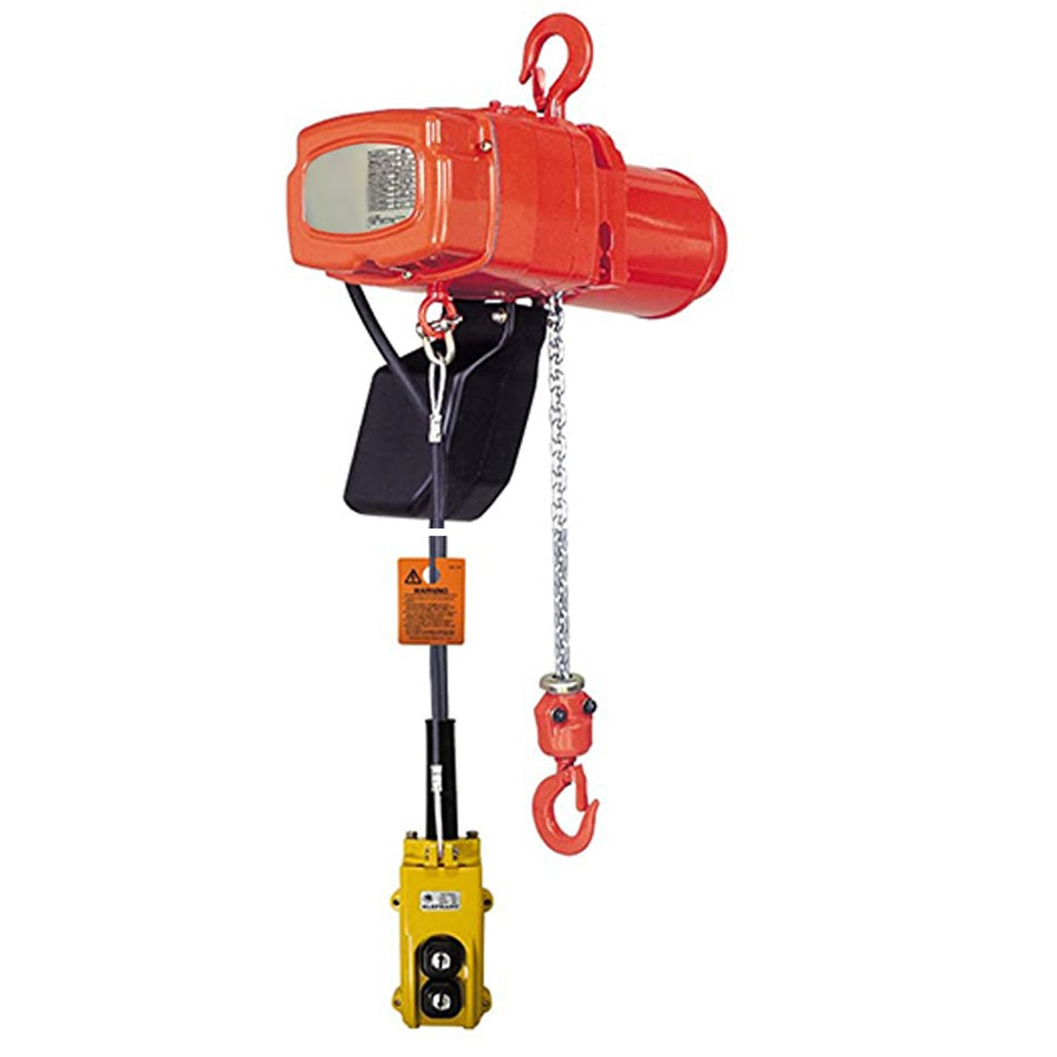 350 lbs. Capacity Electric Chain Hoist - Elephant Alpha - Single Speed 115v Single Phase