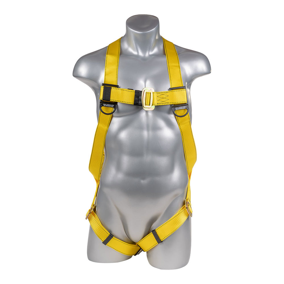 Safety Harness, 3pt., Mating Buckle Legs, Back D-Ring