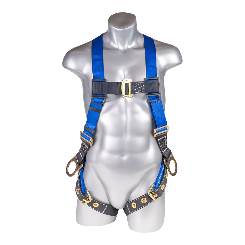 Safety Harness, 5 pt, Gromnet Leg Straps, Dorsal D-Ring