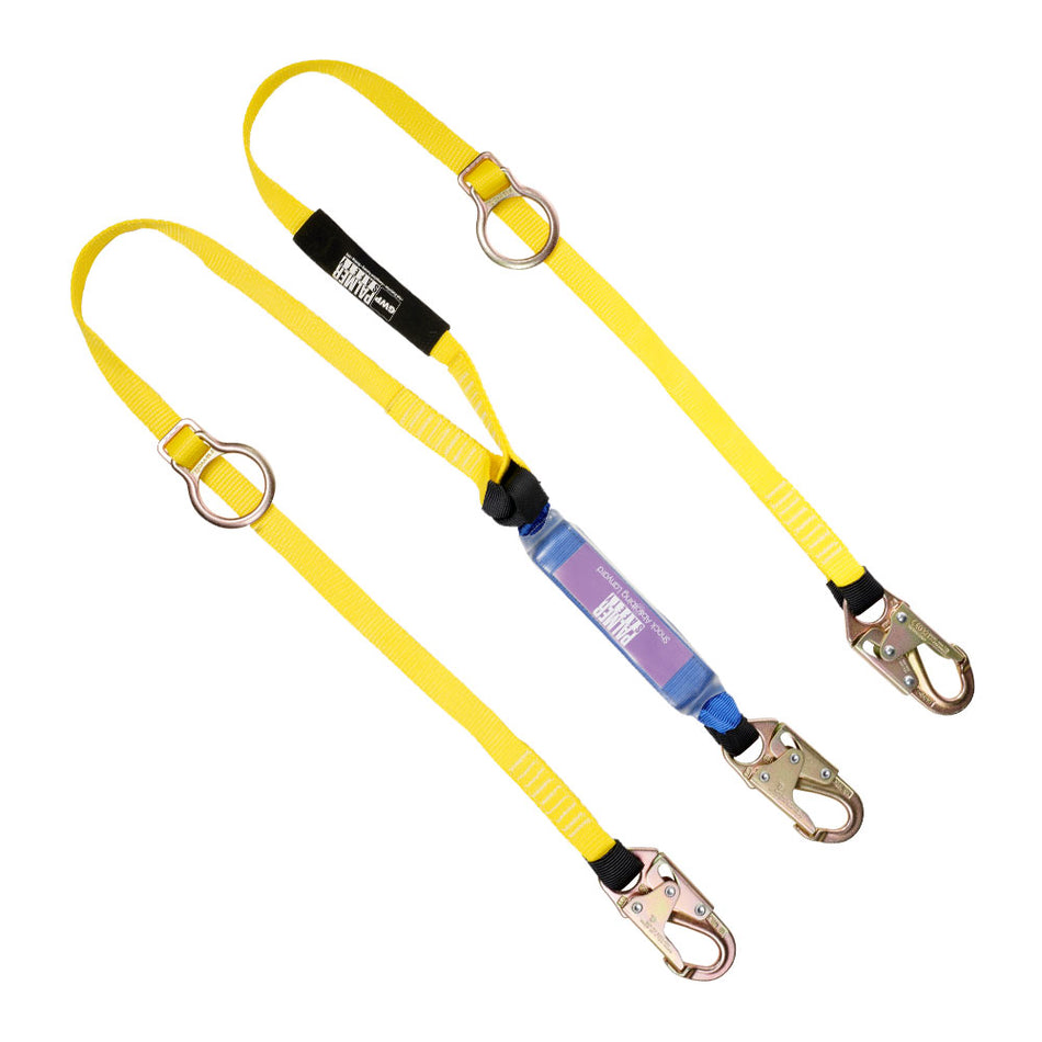 6ft Double Leg Tie Back Lanyard w/ Snaphooks