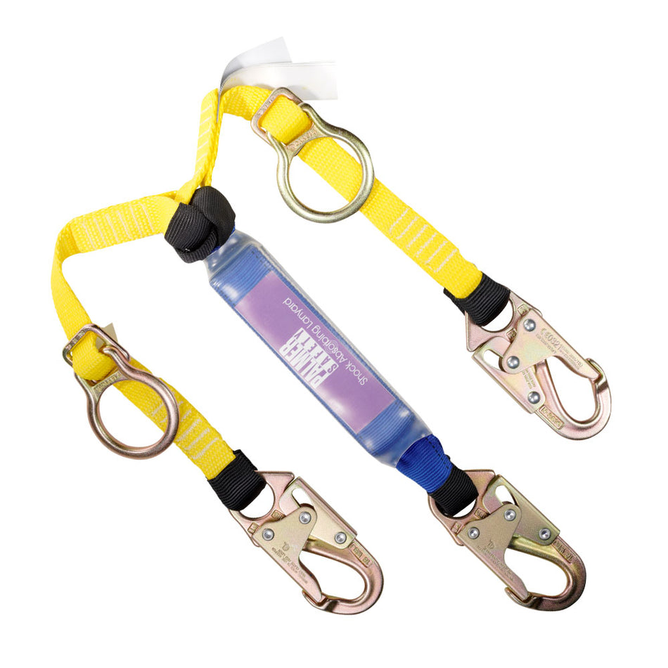 3ft Double Leg Tie Back Lanyard w/ Snaphooks