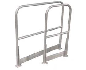 Bolt-on Aluminum Railing - 2'-0" w/ Toe-board - Cotterman