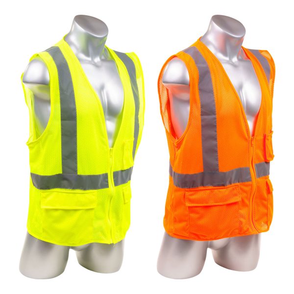 SV2184FR Class 2 5 Pocket Safety Vest - Pack of 25