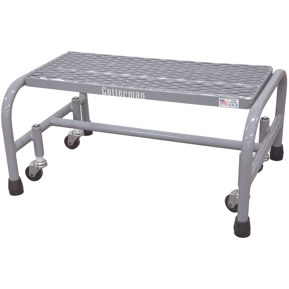 Rolling Ladder - Series 1000 - 1 Step, No Handrails - Cotterman